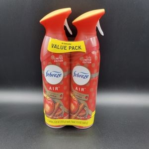 Febreze Air Freshener Odor Eliminator 2 Pack Fresh Spiced Apple Limited Edition